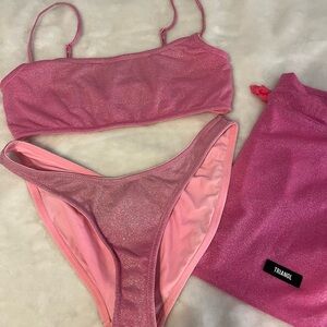 Triangl Swimwear Sparkling Pink Bikini Set